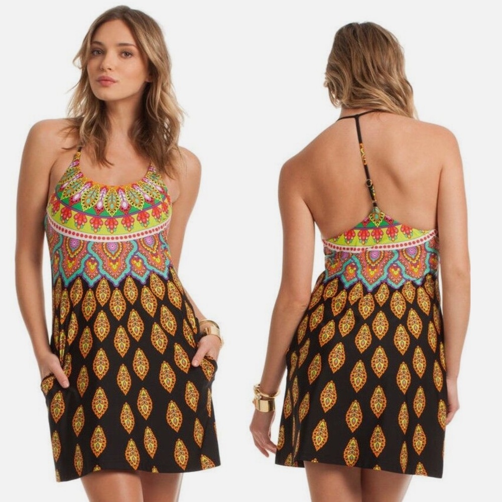 Colorful Trina Turk Beach Cover-Up/Dress Large